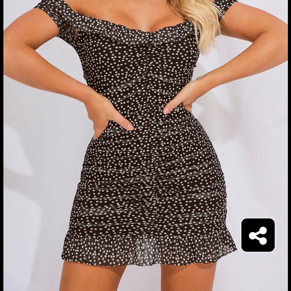 NWT Pretty Little Thing polka dot dress